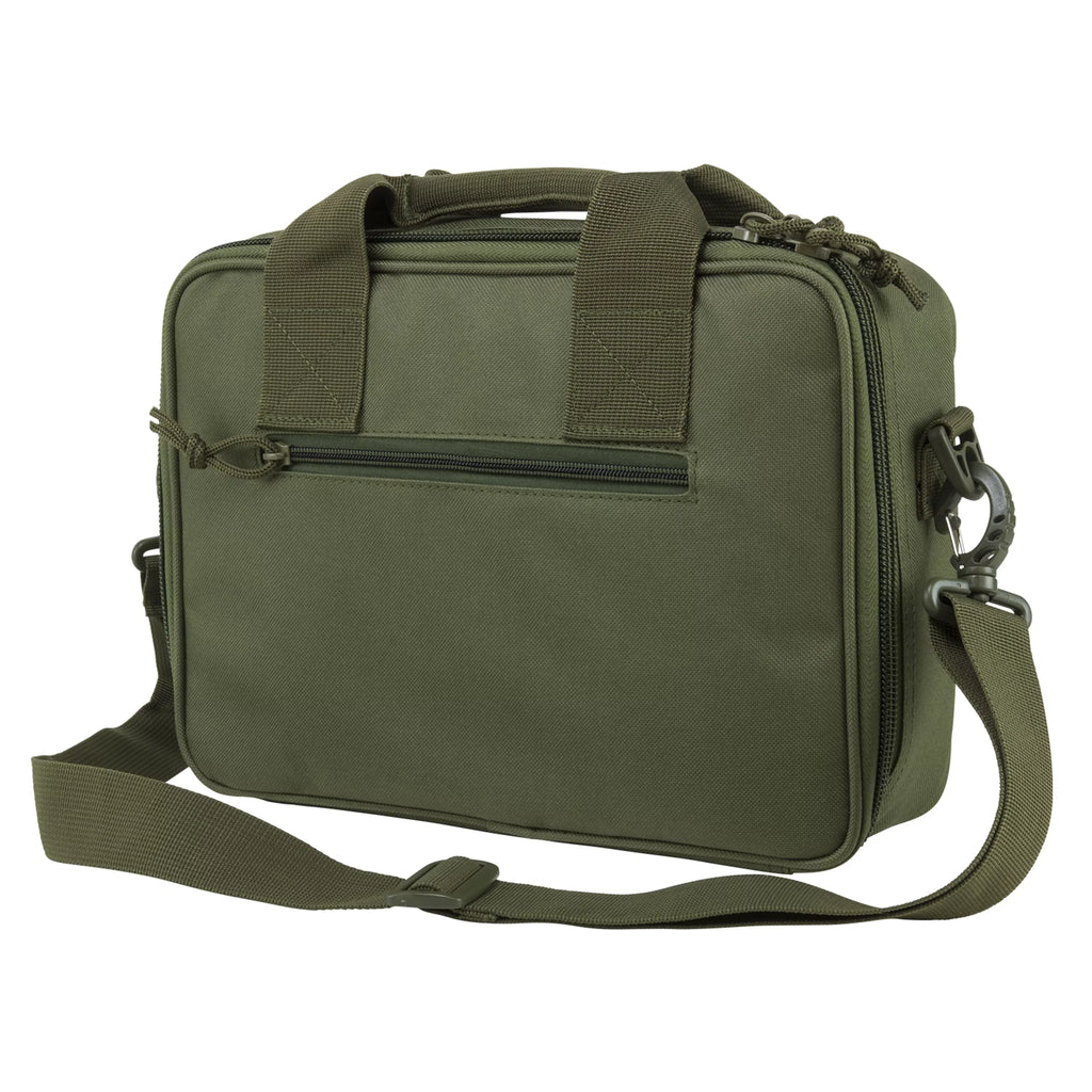 NCSizetar CPDX2971G Double Pistol Range Bag Green