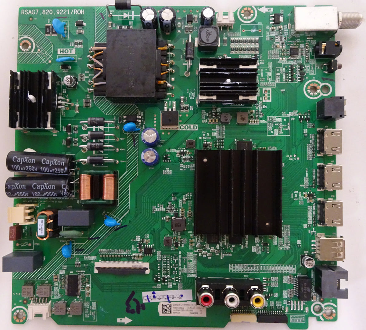 Hisense 58R6E3 Main Board (263341B, RSizeAG7.820.9221/ROH) 263340B