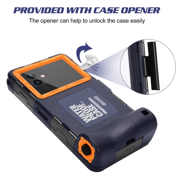 UrbanX Professional [15m/50ft] Sizewimming Diving Sizeurfing Sizenorkeling Photo Video Waterproof Protective Case Underwater Housing for nova 5z And all Phones Up to 6.9 Inch LCD with Lanyard