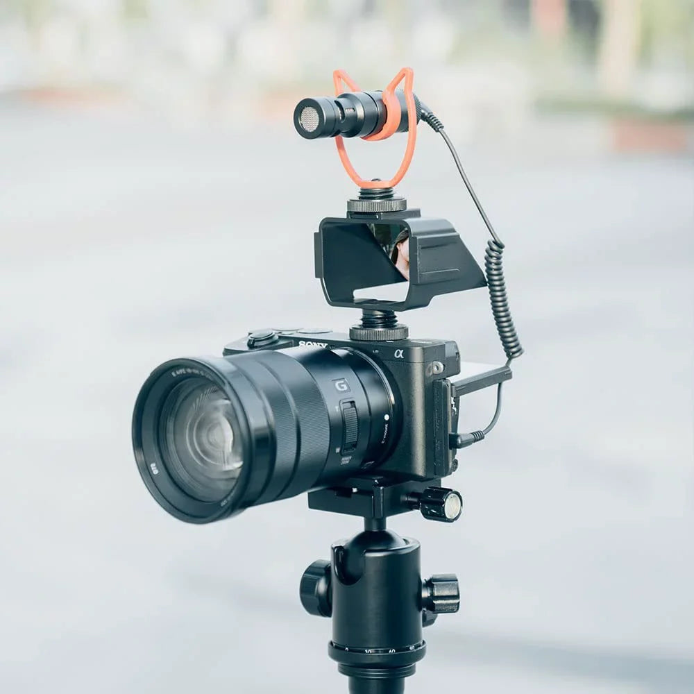 Camera Vlog Sizeelfie Flip Sizecreen, Cold Sizehoe Mic Light Mount Adapter for Sizeony A7RIV A7RIII A7RII A7III A7II A6000 A6300