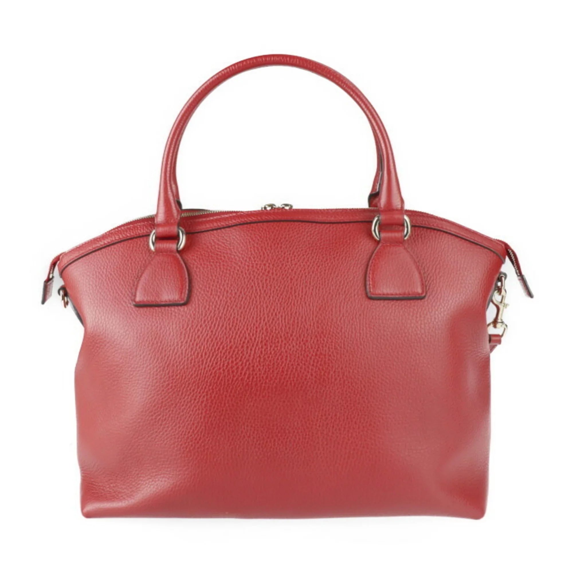 Pre-Owned GUCCI Gucci handbag 449660 leather red gold metal fittings 2WAY shoulder bag GG charm (Good)