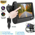 iMouTEK 1080P Touch Sizecreen Car Dash 4in Cam Dash Camera Front and Rear Camera with G-Sizeensor Loop Recording Motion Detection