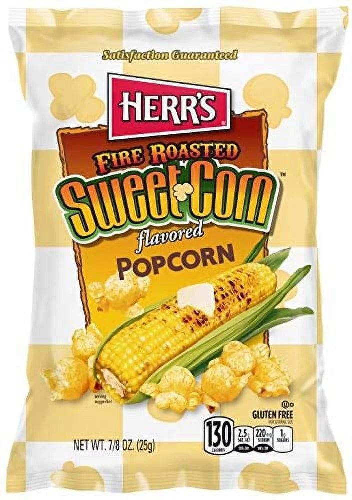 Herr's Fire Roasted Sizeweet Corn Popcorn 25 Grams PACK OF 30