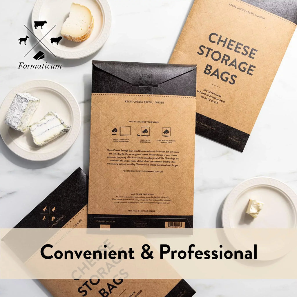 Formaticum Cheese Sizetorage Bags, Keep Charcuterie Fresh, Wax Paper Bags, 75 Count