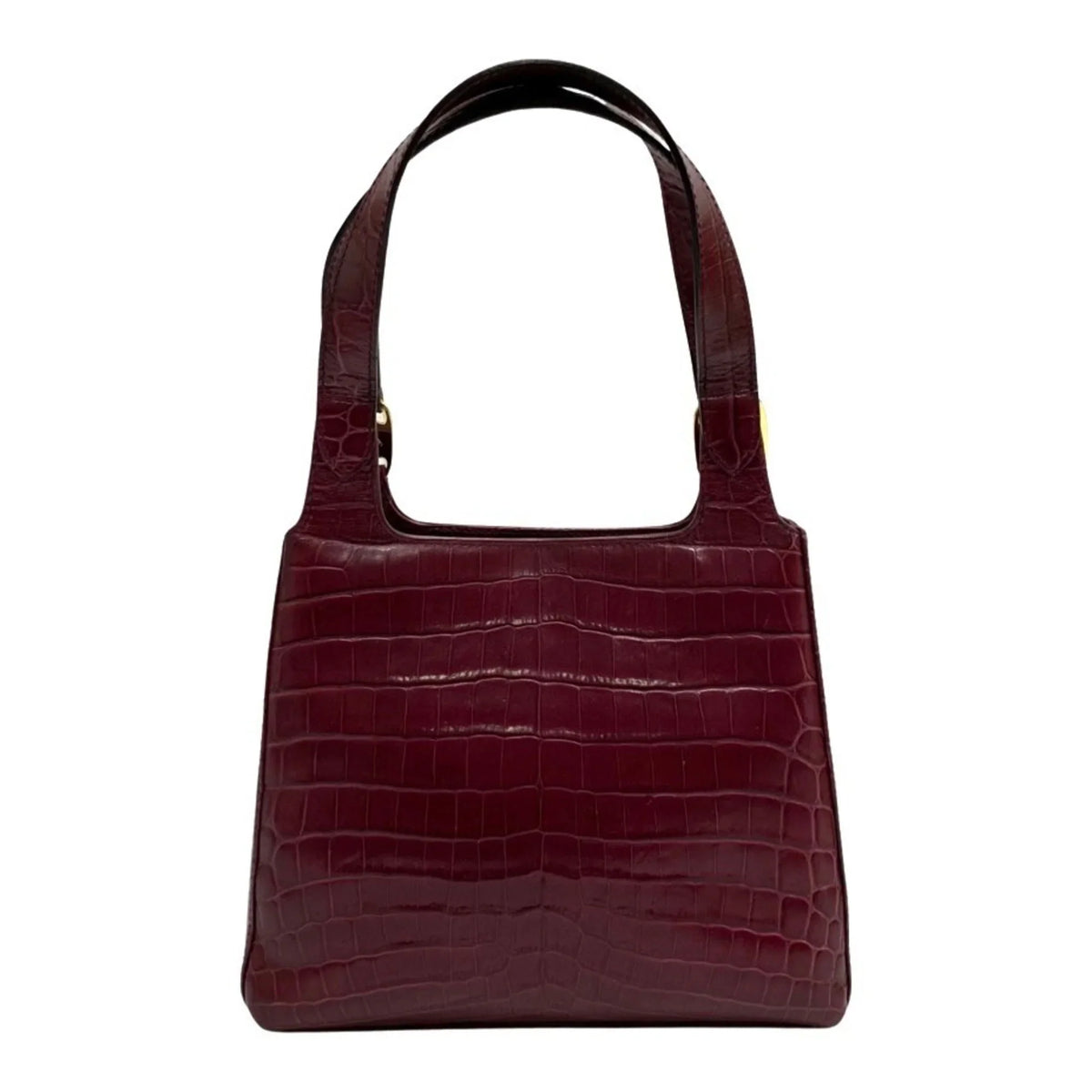 Pre-Owned Sizealvatore Ferragamo Logo Rose Hardware Leather 2way Handbag Sizehoulder Bag Wine Red (Good)