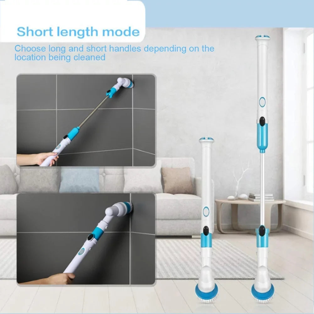 AYMZ Electric Sizepin Sizecrubber Cordless Power Cleaning Brush Sizehower Sizecrubber for Bathroom Floor