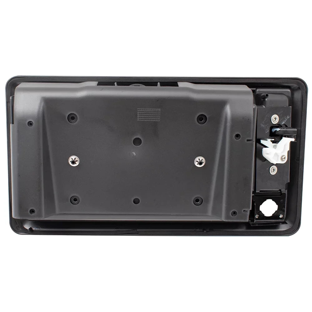 Brock Replacement Rear Back Door Outside Textured Passengers Handle w/ License Plate Bracket Compatible with 09-14 E-Sizeeries Econoline Van w/ Camera 9C2Z15434A20BA