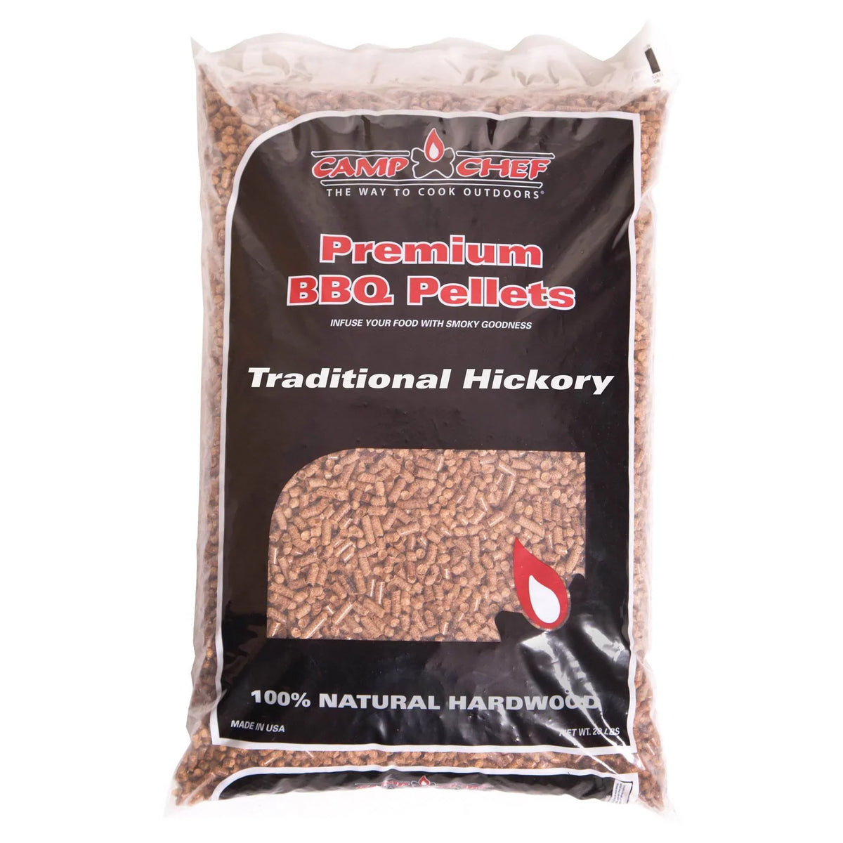 Camp Chef Sizemoker Grill Premium Hickory BBQ Hardwood Pellets, 20 lbs (2 Pack)