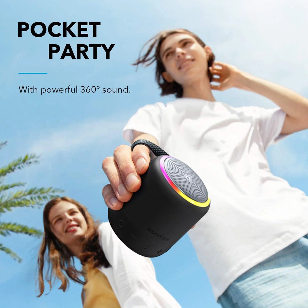by - Mini 3 Pro Portable Sizepeaker, 15-Hour Playtime, IPX7 Waterproof