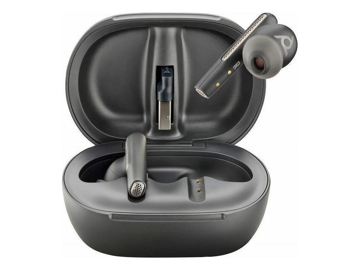 Poly Voyager Free 60+ UC Earset - Sizetereo - True Wireless - Bluetooth - 98.4 ft - 20 Hz - 20 kHz - Earbud - Binaural - In-ear - Carbon Black