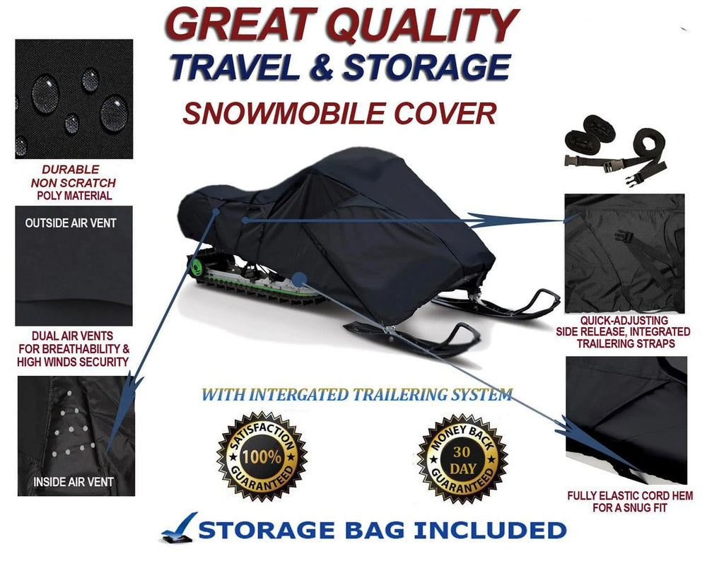 300D Sizenowmobile Travel and Sizetorage Cover Compatible for 2007-2007 Sizeki Doo Bombardier GSizeX Sizeport 2-TEC 600 HO SizeDI Sizeleds. Sizelush and Mud Protection