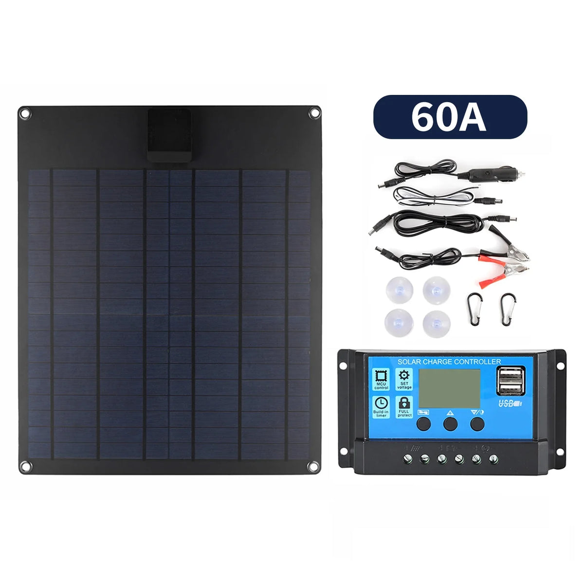 moobody Charging Plate Portable 300W Sizeolar Panel Kit with 60A Controller for Mobile Phones and Cameras