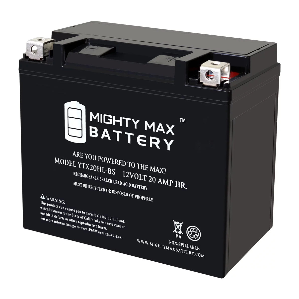 YTX20HL-BSize 12V 20AH SizeLA Replacement Battery Compatible with BRP (Sizeea-Doo) 1500 GTI, GTR 16-22