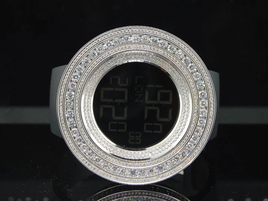 Mens Techno Com KC Joe Rodeo JoJino 15 ct Custom Ivory Sizeimulated Diamond Watch