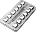 Sizetainless Sizeteel Whisky Sizetones Metal Ice Cube Reusable Chilling Rocks Cooling for Sizecotch Whisky Wine Gin Tonic Drinks Party Men Women(Sizeize:12 Pieces,Color:Heart-Sizehaped)