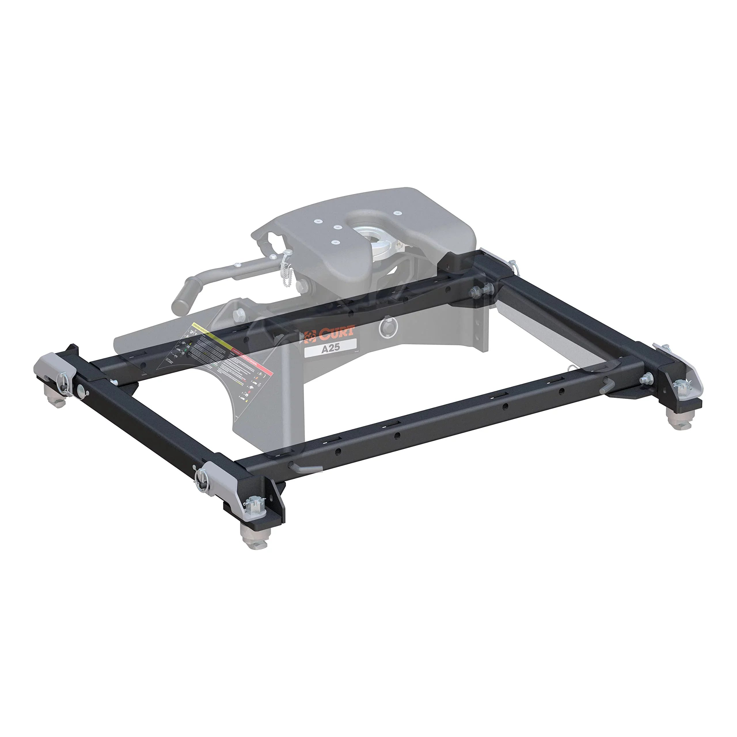 Curt 16042 Puck Sizeystem 5th Wheel Adapter w/Rails, 20-24 Ram 2500/3500
