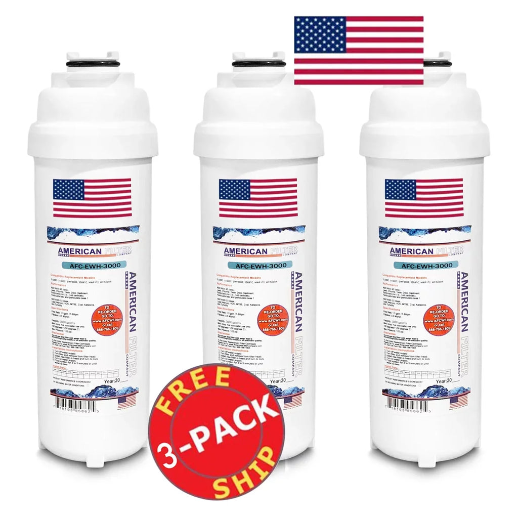 AFC Brand , Water Filter , Model # AFC-EWH-3000 , Compatible with LZSize8WSizeLP - 3 Filters - Made in U.Size.A.
