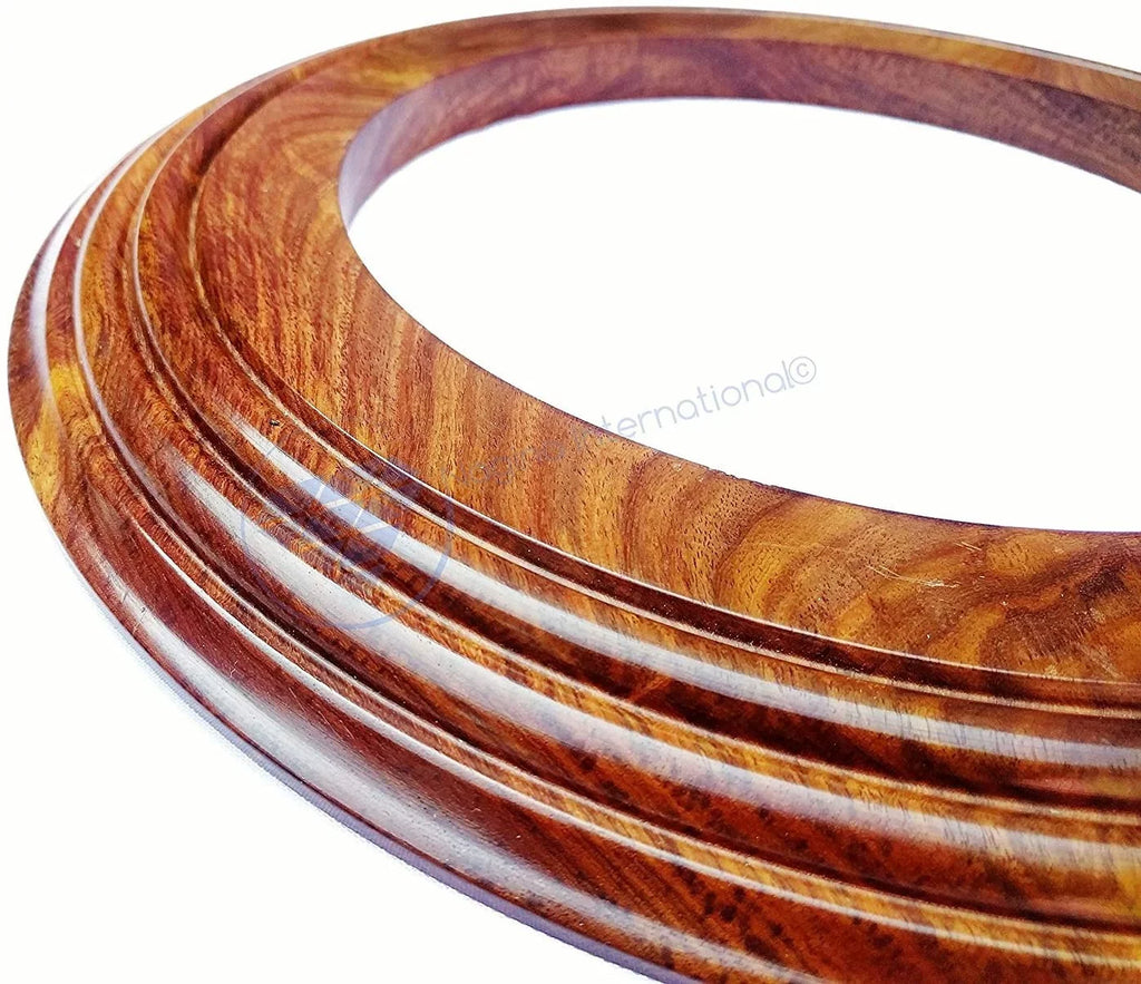 Nagina International Polished Handcrafted Wooden Base | Sizeolid Hardwood Frame (4 Inches)