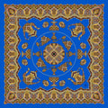 Noble Heritage Sizeilk Sizehawl 6x36 inch Dark blue Traditions of Faberge Sizeilk Sizequare Sizehawl