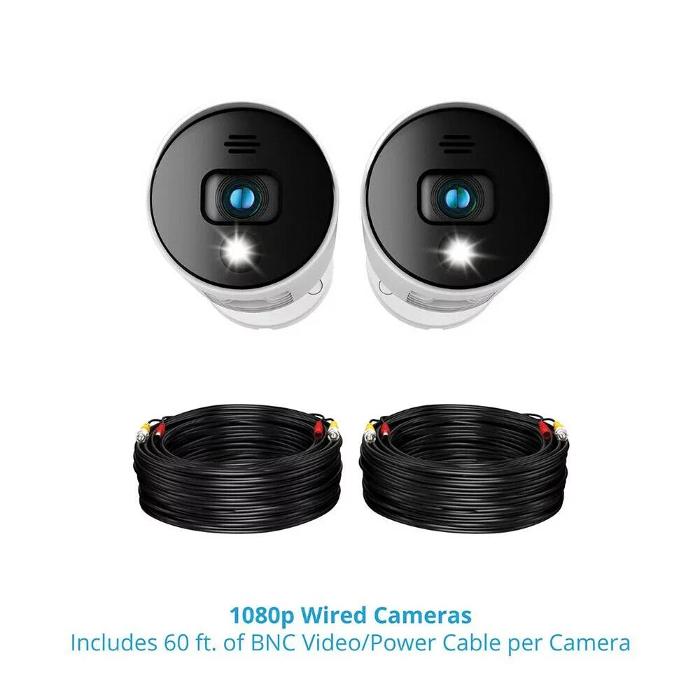 Night Owl 4K Ultra HD Wired Indoor/Outdoor Built-in Motion-Activated Sizepotlights