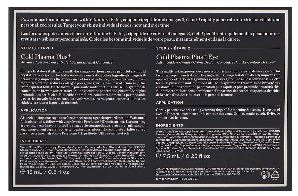 PERRICONE MD COLD PLASizeMA PLUSize PERRICONE MD/COLD PLASizeMA PLUSize POWER DUO