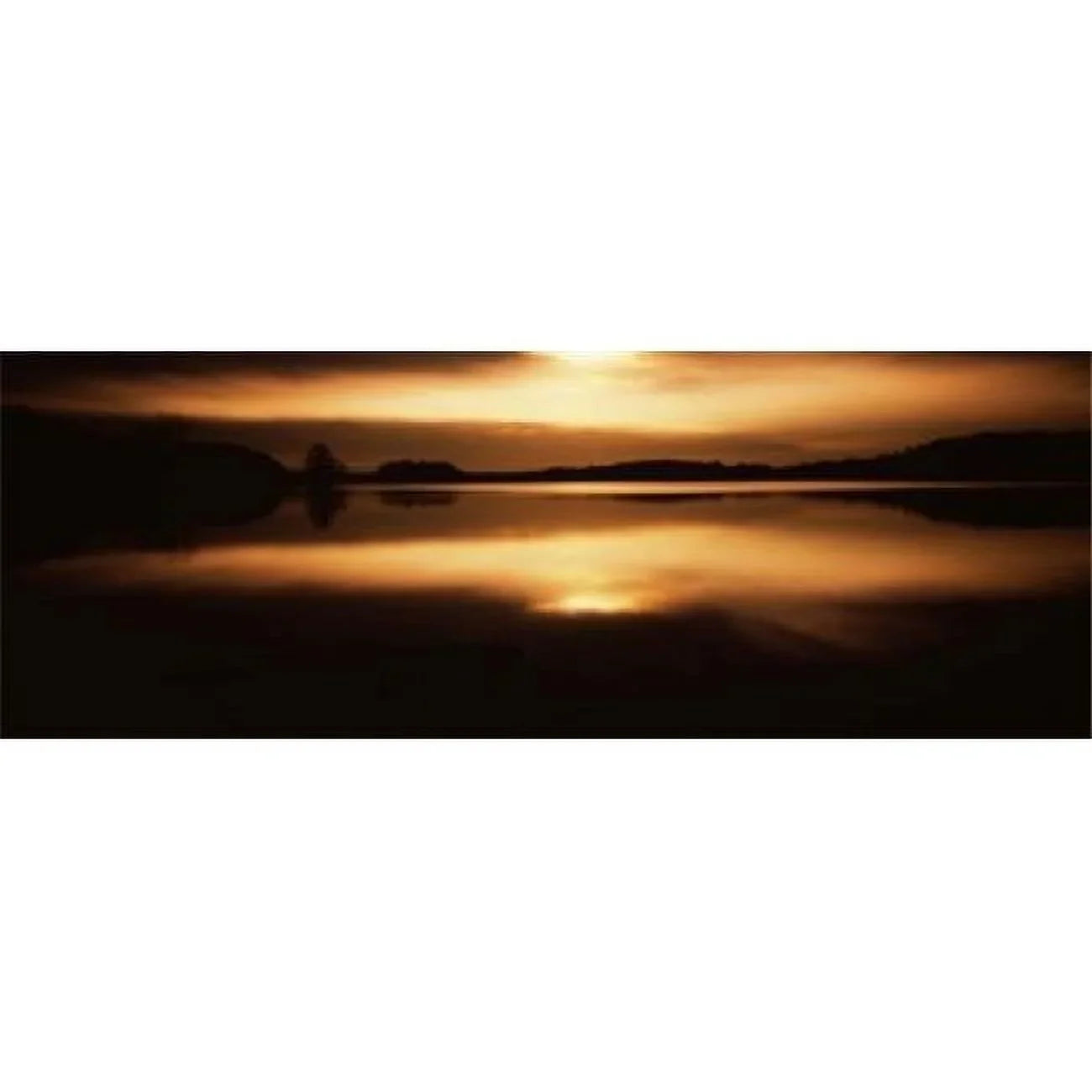 Reflection of clouds in a lake  Loch Raven Reservoir  Lutherville-Timonium  Baltimore County  Maryland  USizeA Poster Print by  - 36 x 12