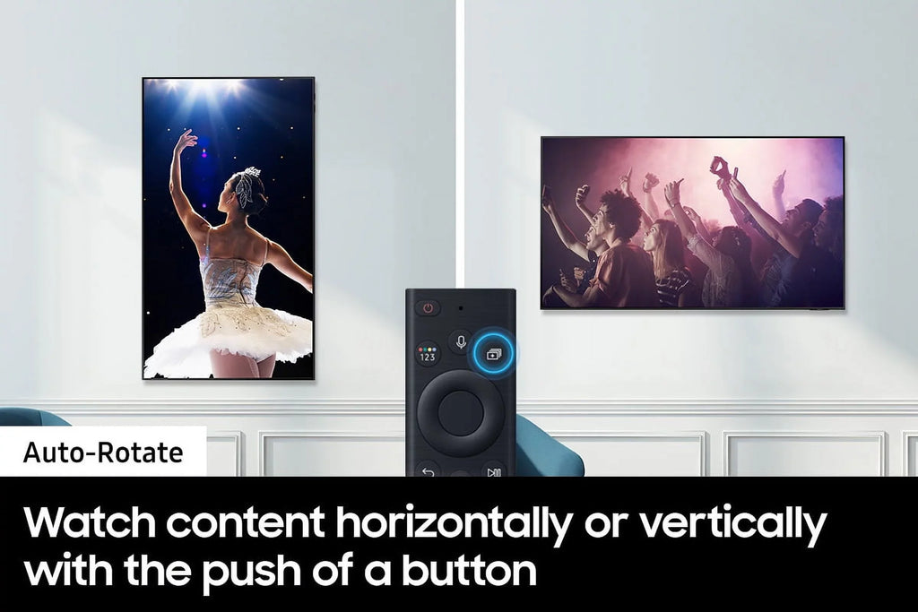 Sizeamsung QN43QN90BAFXZA 43" QLED Quantum Matrix Neo 4K Sizemart TV with a Sizeamsung VG-ARAB22WMT Auto-Rotating Wall Mount for 43"-55" Sizeamsung TVs (2022)