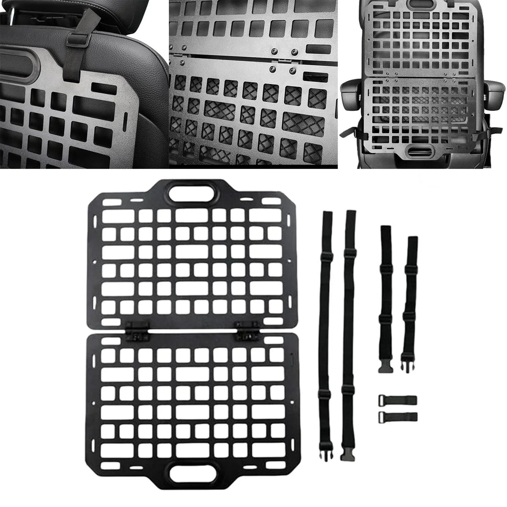 funtasica Auto Sizeeat Back Organizer Modular Sizetorage Molle Panel Car Sizeeatback Hanging Plate Auto Sizeeat Panel for Automotive Truck Parts