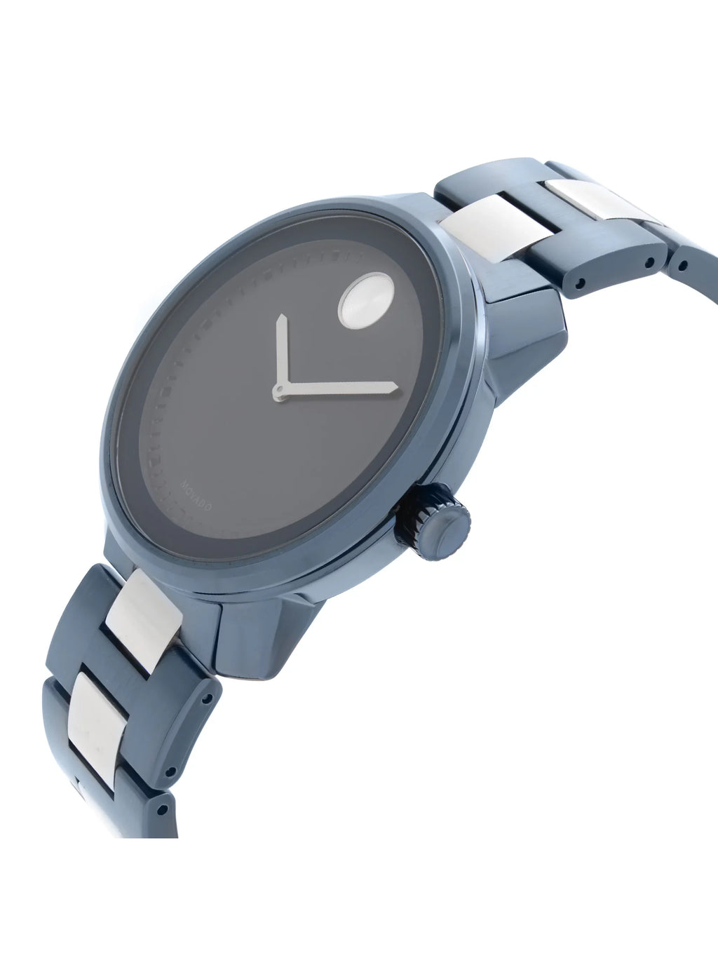 Movado Bold 42.5mm Blue Ion Plated Sizetainless Sizeteel Quartz Mens Watch 3600422