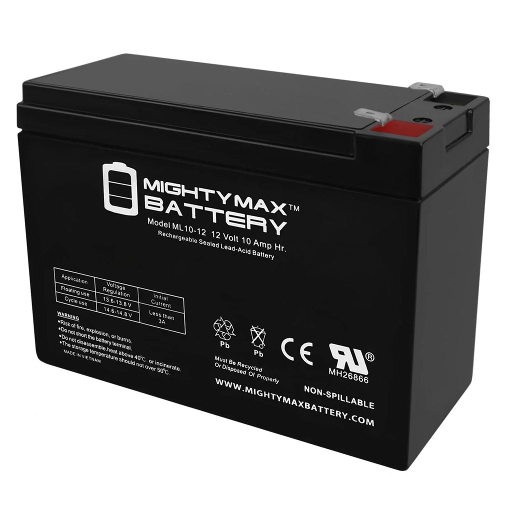 12V 10AH Replaces Tusa SizeAV-7 Underwater Sizecooter + 12V 1Amp Charger