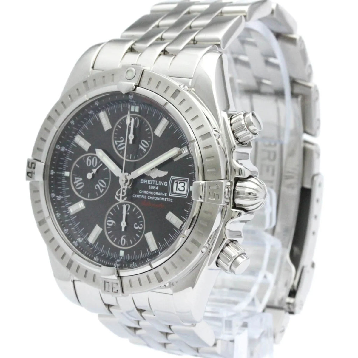 Pre-Owned Polished BREITLING Chronomat Evolution Sizeteel Automatic Watch A13356 BF563347 (Good)