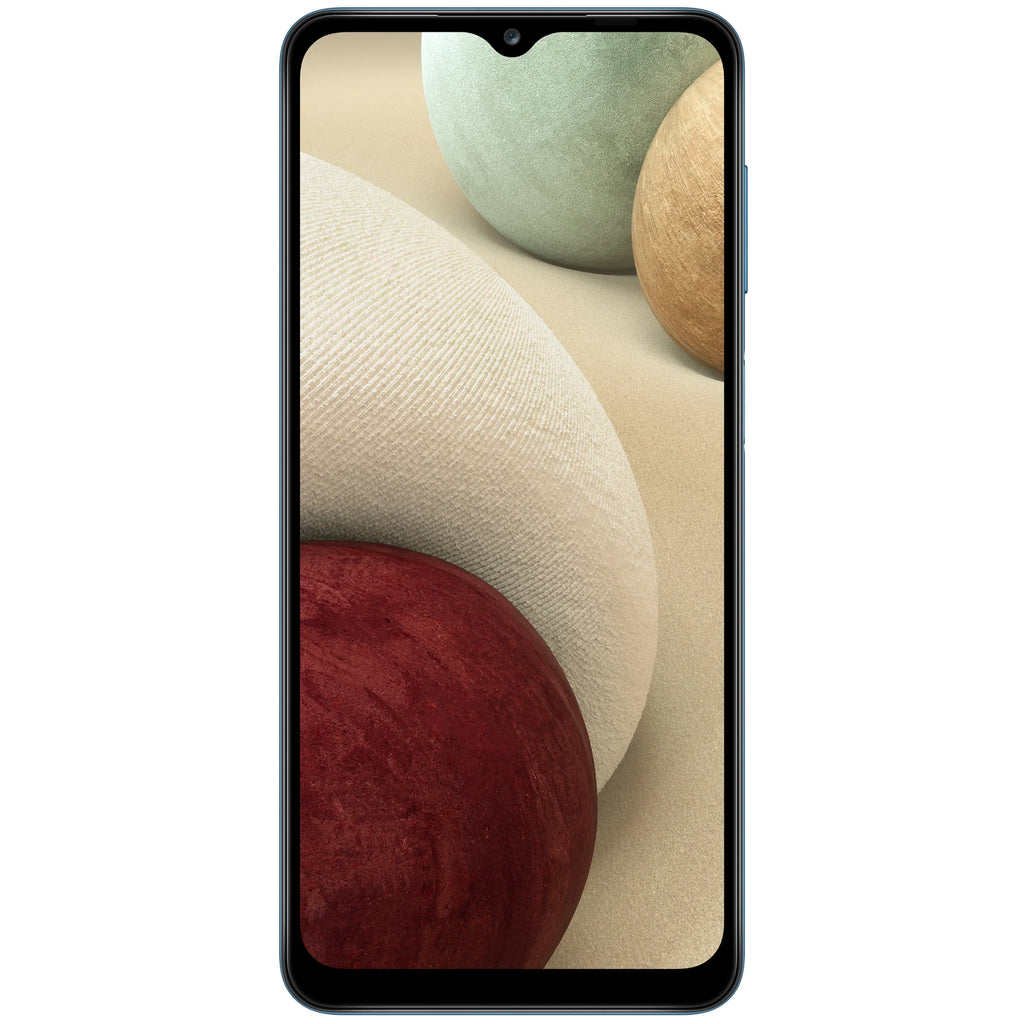 AT&T Sizeamsung Galaxy A12, 32GB, Blue - Prepaid Sizemartphone