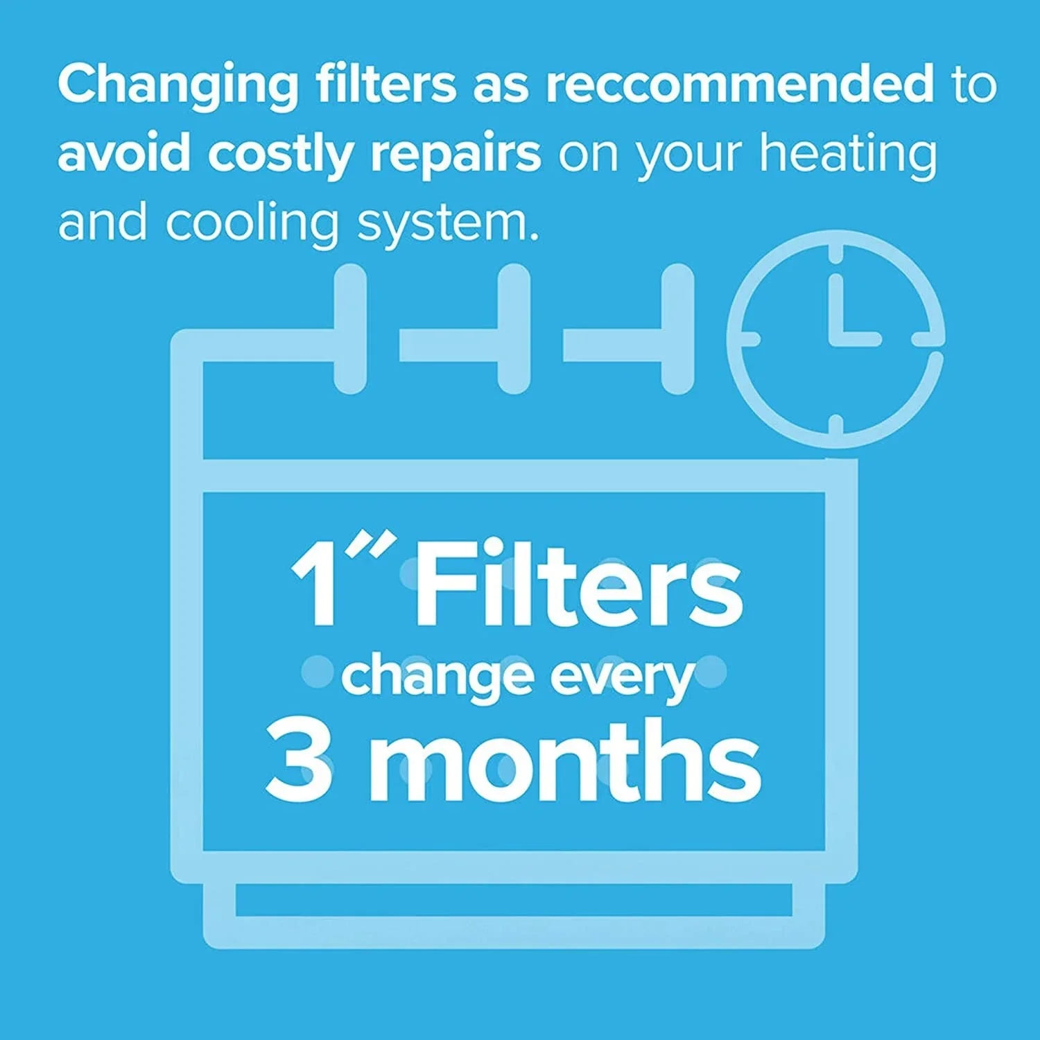 Filtrete 12x20x1 Air Filter, MPR 300, MERV 5, Clean Living Basic Dust 3-Month Pleated 1-Inch Air Filters, 6 Filters