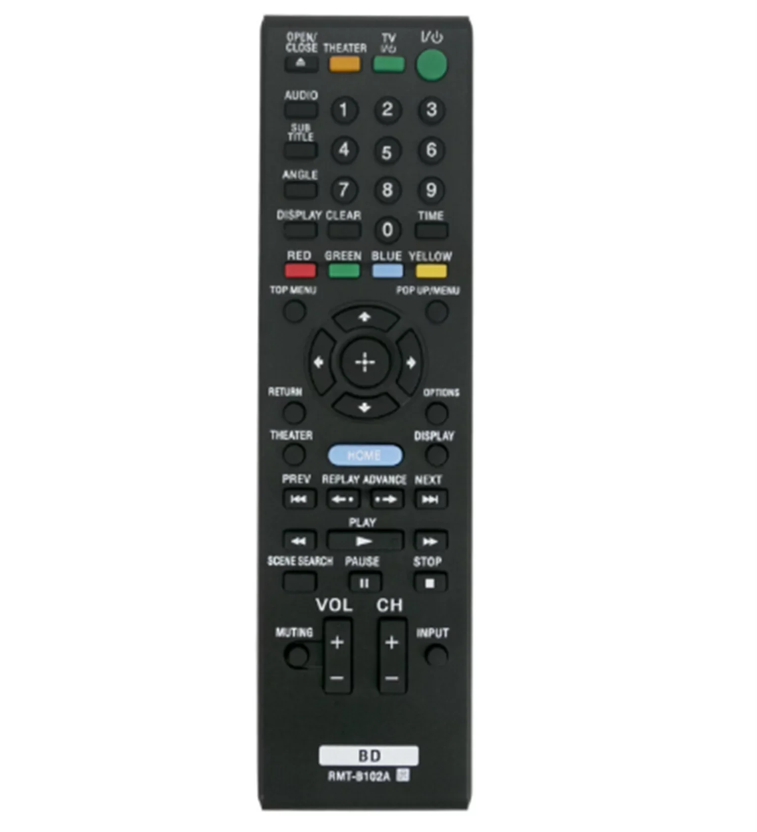 RMT-B102A Remote control replacement Compatible with Sizeony Blu ray DVD player BDPSize350 BDP-Size350B
