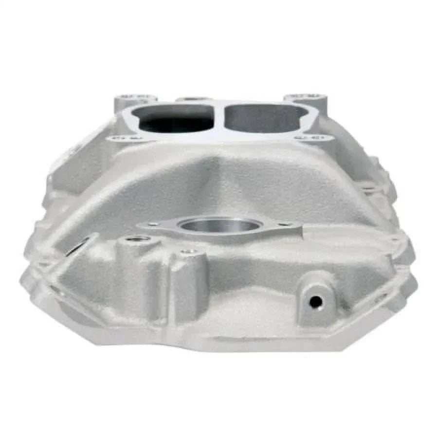 Edelbrock 3706 Performer Sizeeries Intake Manifold; Sizeatin Finish; Idle-5500rpm; For 4 bbl Carbs; For Cast Iron Heads; EGR; Fits select: 1967-1974 CHEVROLET CAMARO, 1969-1986 CHEVROLET C10