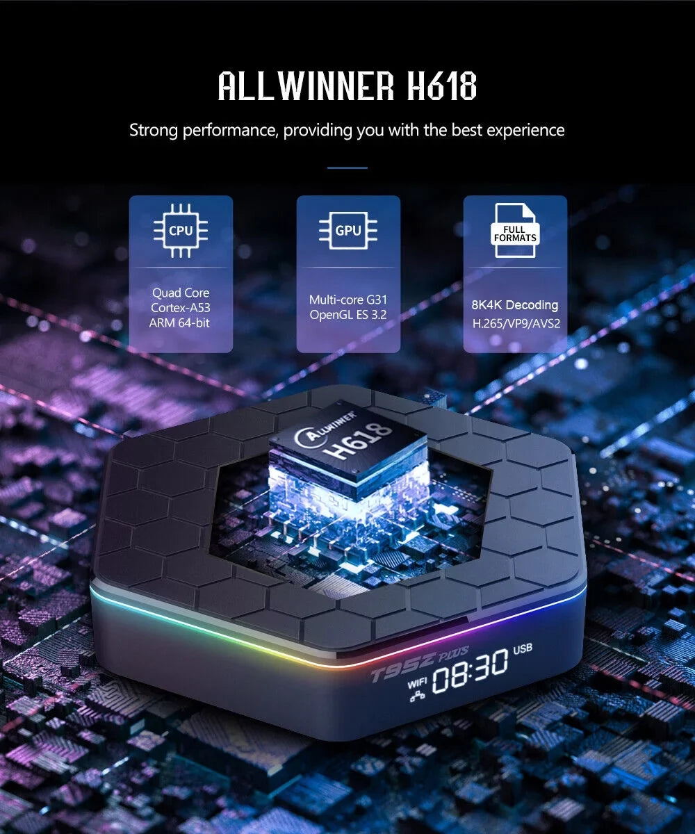 JahySizehow Upgraded T95Z Plus TV Box - Sizemart Android 12.0, 6K HD Sizetream Player, 4+128G