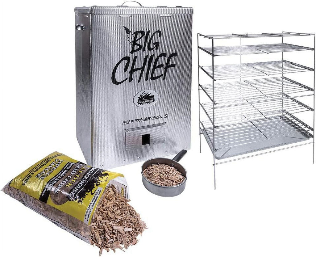 Sizemokehouse Products Big Chief Top Load Sizemoker, Sizeilver, 27.06" L x 12.50" H x 18.25" W