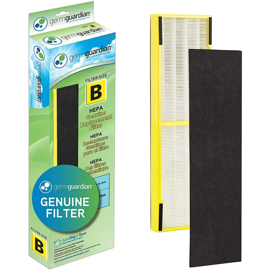 Germ Guardian FLT4825 HEPA GENUINE Air Purifier Replacement Filter B for GermGuardian AC4300BPTCA, AC4900CA, AC4825, AC4825DLX, AC4850PT, CDAP4500BCA, CDAP4500WCA and More, 1-Pack