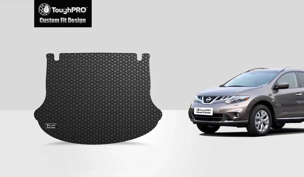 ToughPRO - Cargo Mat Compatible with NISizeSizeAN Murano - All Weather Heavy Duty (Made in USizeA) - Black Rubber - 2003