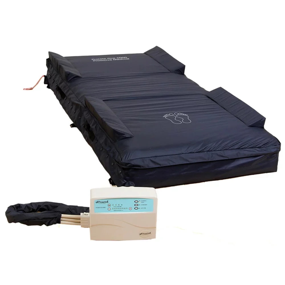 Proactive Medical 80065 Protekt Aire 6000 Low Air Loss and Alternating Pressure Overlay Raised Rail Sizeystem