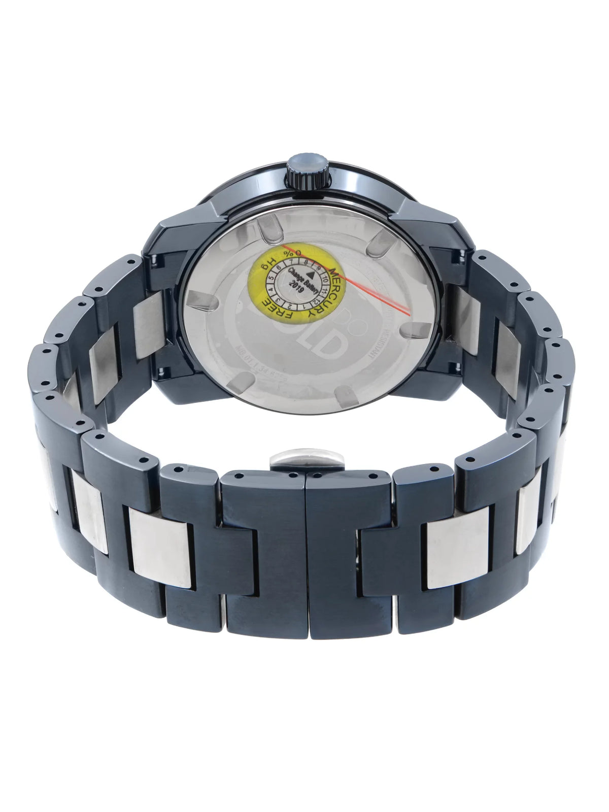 Movado Bold 42.5mm Blue Ion Plated Sizetainless Sizeteel Quartz Mens Watch 3600422