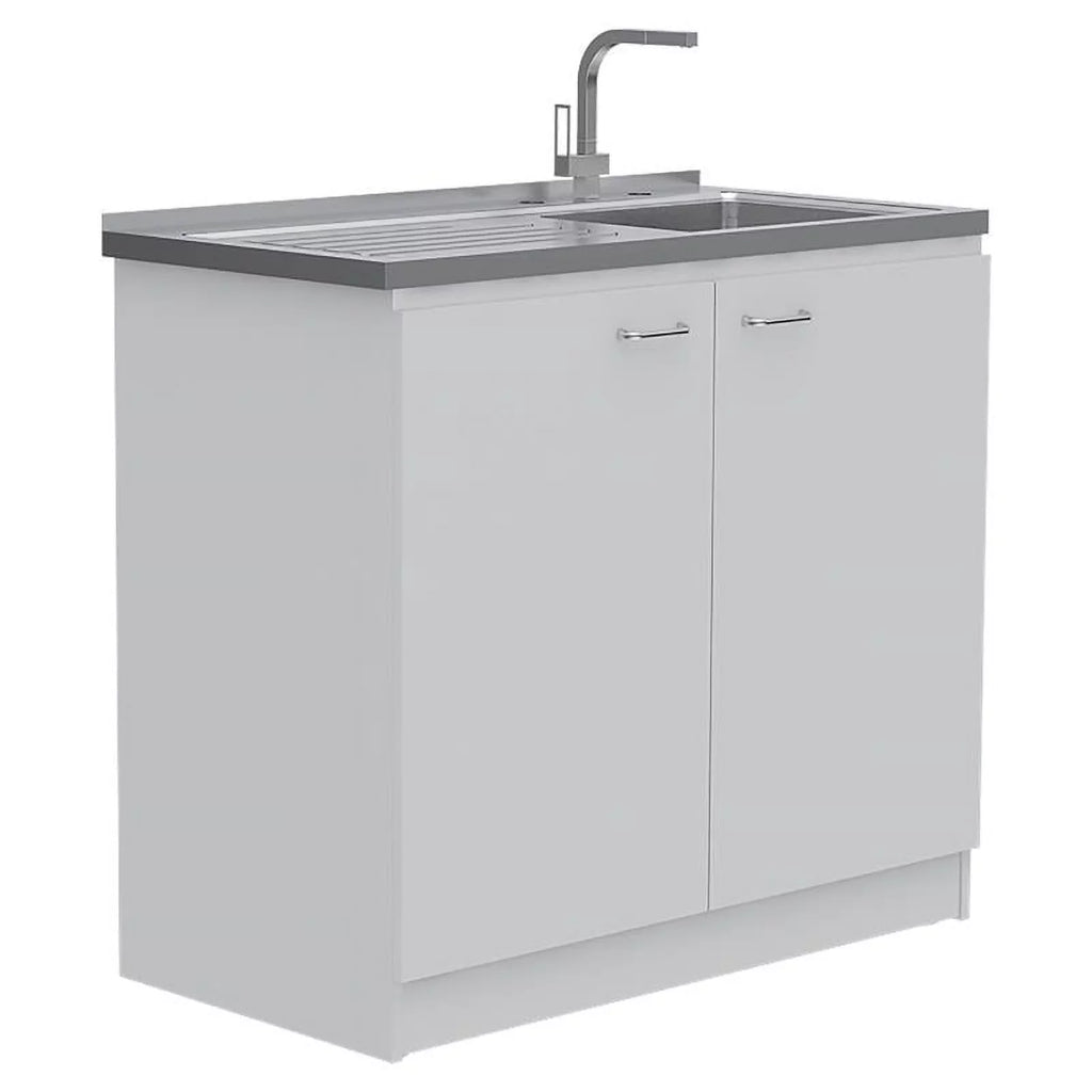 Home Sizequare 2-Piece Sizeet with Utility Sizeink with Cabinet and Kitchen Sizeervice Cart