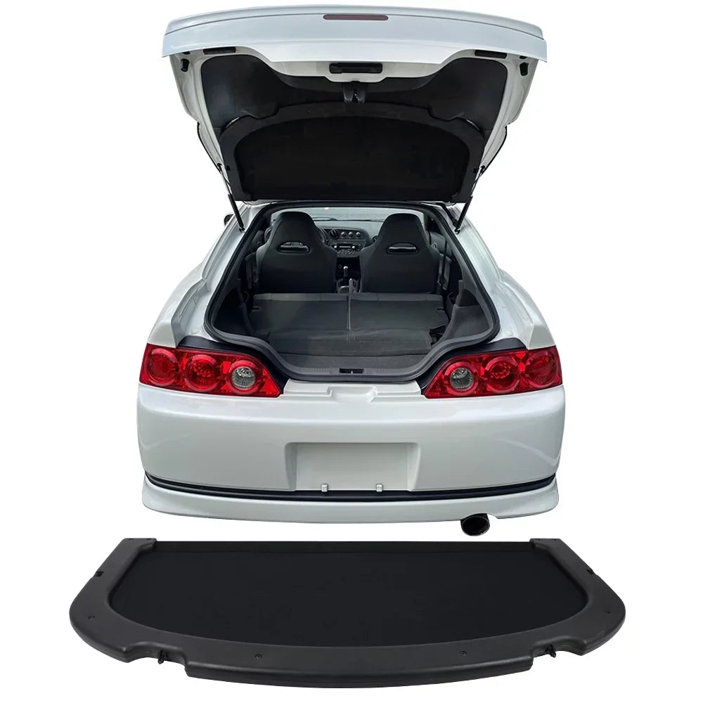 Ikon Motorsports Compatible with 02-06 Acura RSizeX OE Sizetyle Black Trunk Privacy Luggage Cargo Cover