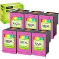 GREENCYCLE 62XL Ink Cartridges Replacement for HP High Yield 62 XL Compatible with Envy 5540 5640 5660 7644 7645 OfficeJet 5740 8040 OfficeJet 200 250 (6 Tri-Color)