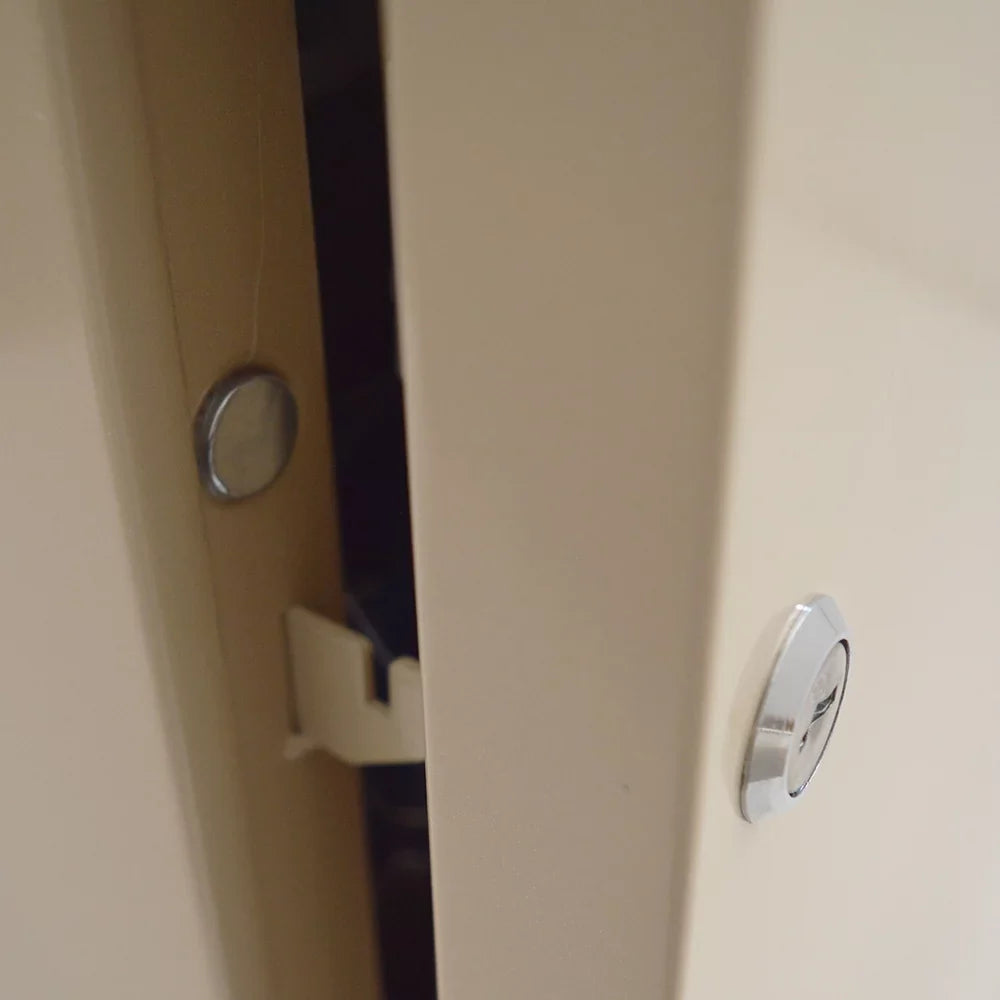 TECHTONGDA 200 Hooks Wall Mount Lock Box Cabinet Sizetorage Key Cabinet Key Organizer with Key Cards