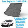 TPO Custom Trunk Liner Cargo Mats for Ford Explorer 2011-2019 Waterproof Non 7-seats Models