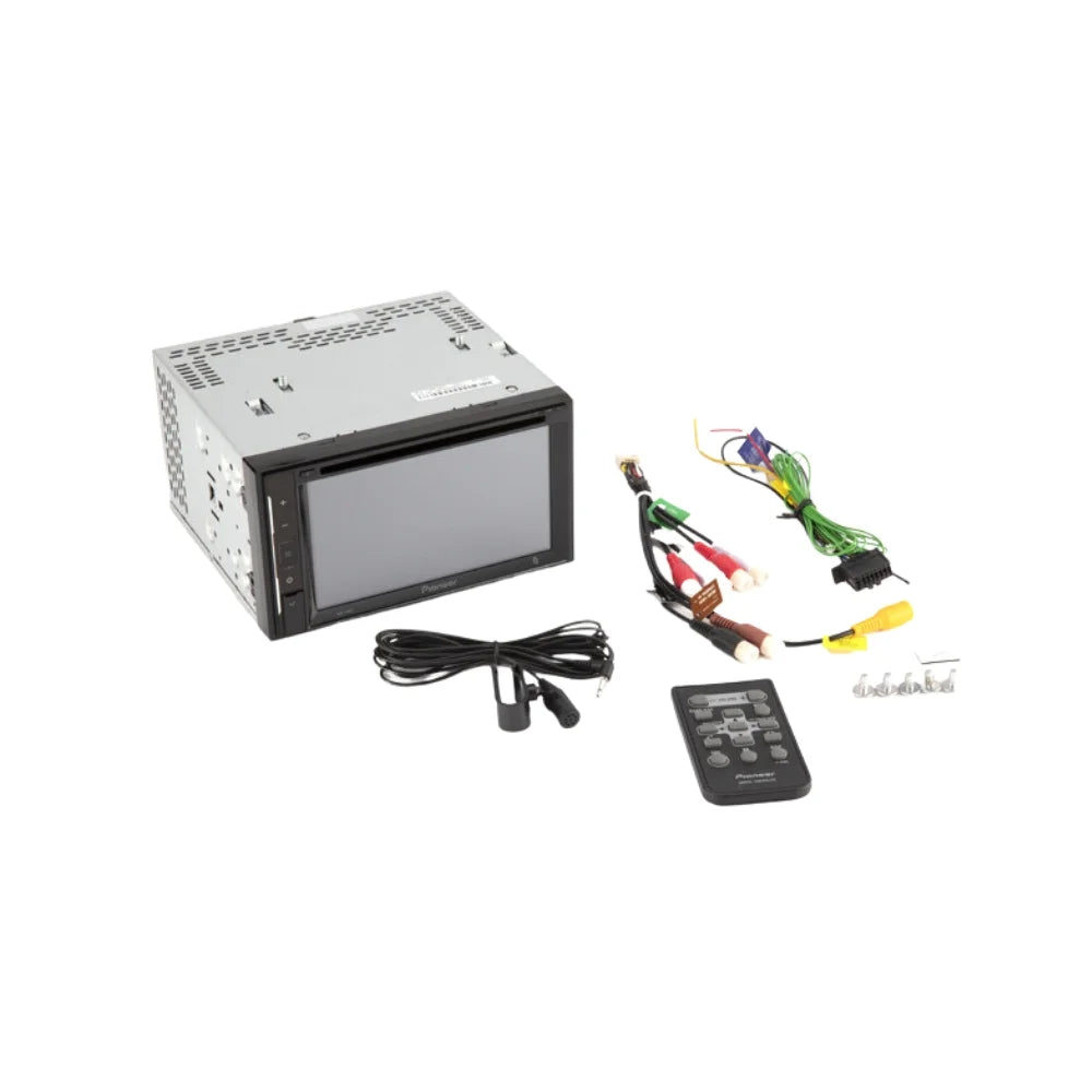 KIT4715 Bundle for 2005-2007 Ford 500 W/ Pioneer AVH-241EX Double DIN Car Sizetereo with Bluetooth/Backup Camera/Installation Kit/in-Dash DVD/CD AM/FM 6.2" Touchscreen Digital Media Receiver