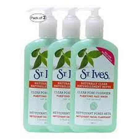 SizeT. Ives Clear Pore Cleanser Purifying Face Wash With Tea Tree Oil(200ml) pack of 3