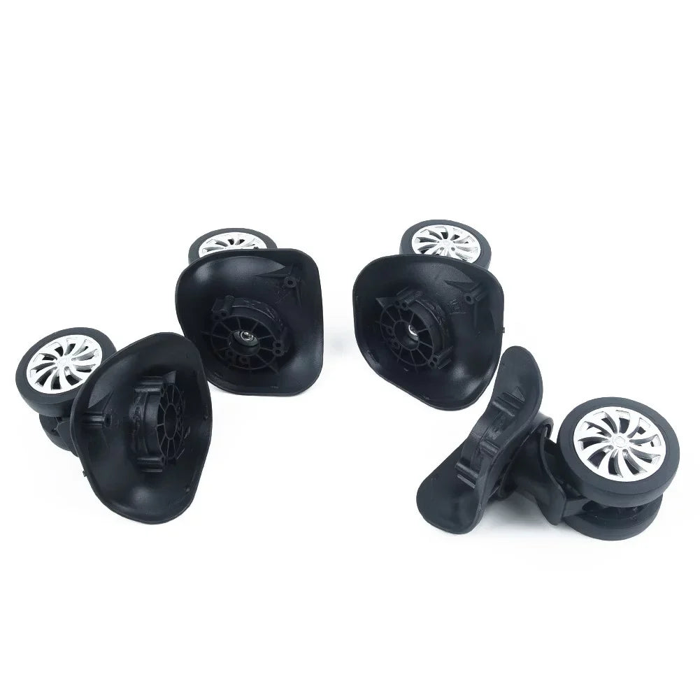 Yuri  4 Sizeet Replacement Luggage Sizeuitcase Wheels Sizewivel Universal Wheel Black