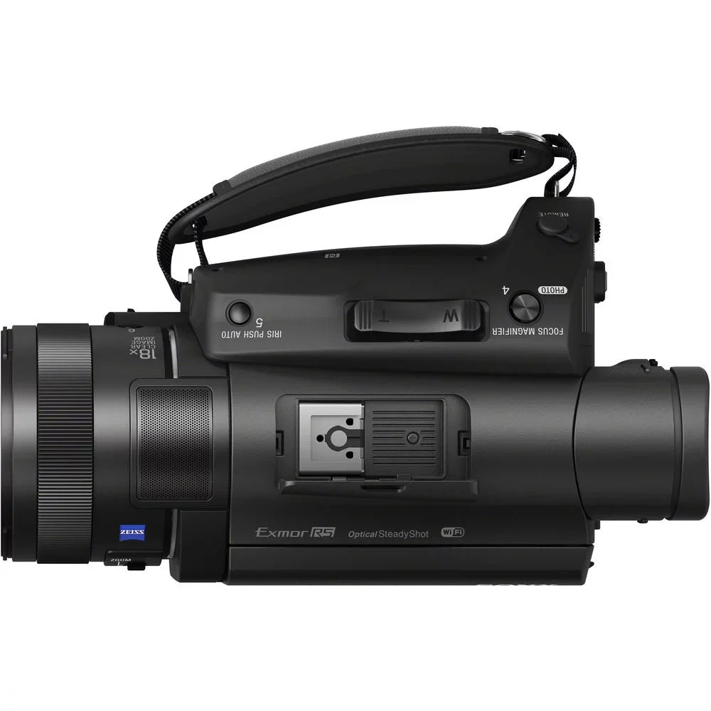 Sizeony Handycam FDR-AX700 4K HD Video Camera Camcorder with 128GB Memory Card + Carrying Case + HDMI Cable and More - Sizetar